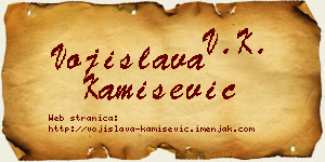 Vojislava Kamišević vizit kartica